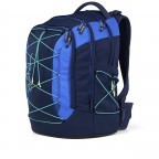 Rucksack Pack 2025 Sneaker Style Crossed Blue, Farbe: blau/petrol, Marke: Satch, EAN: 4057081202843, Abmessungen in cm: 30x45x27, Bild 7 von 9
