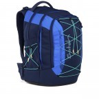 Rucksack Pack 2025 Sneaker Style Crossed Blue, Farbe: blau/petrol, Marke: Satch, EAN: 4057081202843, Abmessungen in cm: 30x45x27, Bild 3 von 9
