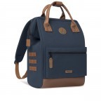 Rucksack Adventurer Medium Chicago mit zwei auswechselbaren Vortaschen Navy, Farbe: blau/petrol, Marke: Cabaia, EAN: 3701328319450, Abmessungen in cm: 27x41x16, Bild 4 von 10