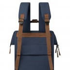 Rucksack Adventurer Medium Chicago mit zwei auswechselbaren Vortaschen Navy, Farbe: blau/petrol, Marke: Cabaia, EAN: 3701328319450, Abmessungen in cm: 27x41x16, Bild 9 von 10