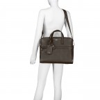 Aktentasche Zair Document Case S Dark Brown, Farbe: braun, Marke: BOSS, EAN: 4063546937335, Abmessungen in cm: 38x30x8.5, Bild 6 von 7