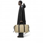 Reisetasche Hilo Weekend Bag Large Beige, Farbe: beige, Marke: Rains, EAN: 5715793003750, Abmessungen in cm: 60x29x27, Bild 4 von 5