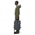 Rucksack Rolltop Large Lagoon, Farbe: blau/petrol, Marke: Rains, EAN: 5715793003965, Abmessungen in cm: 32x52x14, Bild 3 von 4