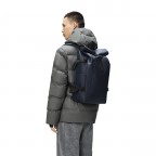 Rucksack Rolltop Large Navy, Farbe: blau/petrol, Marke: Rains, EAN: 5711747604226, Abmessungen in cm: 32x52x14, Bild 4 von 4