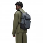 Rucksack Trail Cargo Backpack mit Laptopfach 13 Zoll Lagoon, Farbe: blau/petrol, Marke: Rains, EAN: 5715793003866, Abmessungen in cm: 26x45x12, Bild 4 von 5