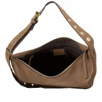 Beuteltasche Suede By my Side big Camel, Farbe: cognac, Marke: Abro, EAN: 4067278785714, Abmessungen in cm: 40x21x10, Bild 7 von 8