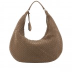 Beuteltasche Nana Suede Weaving Camel, Farbe: cognac, Marke: Abro, EAN: 4067278781440, Abmessungen in cm: 46x27x6, Bild 4 von 6
