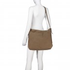 Beuteltasche Carina Suede Camel, Farbe: cognac, Marke: Abro, EAN: 4067278778839, Abmessungen in cm: 41x37x13, Bild 7 von 7