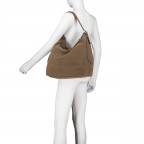Beuteltasche Carina Suede Camel, Farbe: cognac, Marke: Abro, EAN: 4067278778839, Abmessungen in cm: 41x37x13, Bild 5 von 7