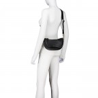 Beuteltasche Dalia Crossbody Bag Willow Black Gold, Farbe: schwarz, Marke: Abro, EAN: 4067278765198, Abmessungen in cm: 21x12x5, Bild 8 von 9