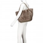 Shopper Dalia Willow L Shearling Tope, Farbe: taupe/khaki, Marke: Abro, EAN: 4067278787572, Abmessungen in cm: 50x29x15, Bild 5 von 6