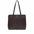Shopper Bergamo Lucca mit Laptopfach 13 Zoll Dark Brown, Farbe: braun, Marke: Adax, EAN: 5705483268682, Abmessungen in cm: 37.5x29.5x13.5, Bild 3 von 8