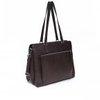 Shopper Bergamo Lucca mit Laptopfach 13 Zoll Dark Brown, Farbe: braun, Marke: Adax, EAN: 5705483268682, Abmessungen in cm: 37.5x29.5x13.5, Bild 2 von 8