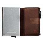 Geldbörse Camden E-Cage C-Four Dark Brown, Farbe: braun, Marke: Strellson, EAN: 4048835091721, Abmessungen in cm: 6.5x10.2x3, Bild 6 von 7