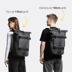 Rucksack Luminite Rolltop mit Laptopfach 16 Zoll Black, Farbe: schwarz, Marke: OAK25, EAN: 4260759424779, Abmessungen in cm: 31x44x16, Bild 9 von 15