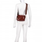 Umhängetasche Frida Camera Bag Cognac, Farbe: braun, Marke: The Bridge, EAN: 8033748553356, Abmessungen in cm: 20x13x5, Bild 6 von 7