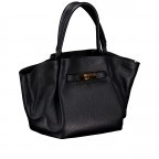Handtasche Dollaro mit Goldfittings Schwarz, Farbe: schwarz, Marke: Hausfelder Manufaktur, EAN: 4065646026339, Abmessungen in cm: 20x20x14.5, Bild 2 von 8