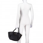 Handtasche Dollaro mit Goldfittings Schwarz, Farbe: schwarz, Marke: Hausfelder Manufaktur, EAN: 4065646026339, Abmessungen in cm: 20x20x14.5, Bild 4 von 8