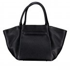 Handtasche Dollaro mit Goldfittings Schwarz, Farbe: schwarz, Marke: Hausfelder Manufaktur, EAN: 4065646026339, Abmessungen in cm: 20x20x14.5, Bild 3 von 8