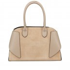 Handtasche Velours Sand, Farbe: beige, Marke: Hausfelder Manufaktur, EAN: 4065646026353, Abmessungen in cm: 32x21.5x15.5, Bild 3 von 8