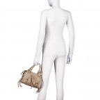Handtasche Taupe, Farbe: taupe/khaki, Marke: Hausfelder Manufaktur, EAN: 4065646026360, Abmessungen in cm: 25x16.5x12, Bild 4 von 7