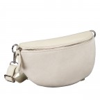 Gürteltasche Velours mit Silberfittings Ecru, Farbe: beige, Marke: Hausfelder Manufaktur, EAN: 4065646026445, Abmessungen in cm: 24x14x8, Bild 2 von 6