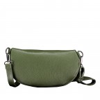 Gürteltasche Velours mit Silberfittings Oliv, Farbe: grün/oliv, Marke: Hausfelder Manufaktur, EAN: 4065646026476, Abmessungen in cm: 24x14x8, Bild 3 von 6
