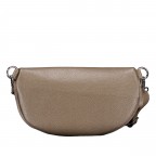 Gürteltasche Velours mit Silberfittings Taupe, Farbe: taupe/khaki, Marke: Hausfelder Manufaktur, EAN: 4065646026483, Abmessungen in cm: 24x14x8, Bild 3 von 6