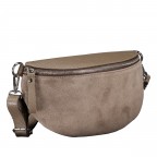 Gürteltasche Velours mit Silberfittings Taupe, Farbe: taupe/khaki, Marke: Hausfelder Manufaktur, EAN: 4065646026483, Abmessungen in cm: 24x14x8, Bild 2 von 6