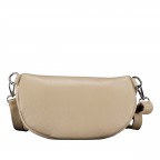 Gürteltasche Velours mit Silberfittings Beige, Farbe: beige, Marke: Hausfelder Manufaktur, EAN: 4065646026490, Abmessungen in cm: 24x14x8, Bild 3 von 6