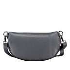 Gürteltasche Velours mit Silberfittings Dunkelgrau, Farbe: grau, Marke: Hausfelder Manufaktur, EAN: 4065646026506, Abmessungen in cm: 24x14x8, Bild 3 von 6
