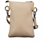 Umhängetasche / Handytasche Velours mit Silberfittings Sand, Farbe: beige, Marke: Hausfelder Manufaktur, EAN: 4065646026513, Abmessungen in cm: 14x21x1.7, Bild 3 von 6