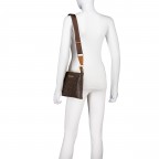 Umhängetasche / Clutch Regina Relove Recycle Moro Naturale, Farbe: braun, Marke: Valentino Bags, EAN: 8054942906090, Abmessungen in cm: 26.5x19.5x3.5, Bild 4 von 6