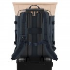 Rucksack Helsinki Pro Navy Blush, Farbe: blau/petrol, Marke: Kapten & Son, EAN: 4251145254230, Abmessungen in cm: 30x52x15.5, Bild 5 von 10