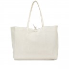 Shopper Velours Ecru, Farbe: beige, Marke: Hausfelder Manufaktur, EAN: 4065646026728, Abmessungen in cm: 36x30x12, Bild 3 von 5