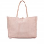 Shopper Velours ROSE/Rose, Farbe: rosa/pink, Marke: Hausfelder Manufaktur, EAN: 4065646026735, Abmessungen in cm: 36x30x12, Bild 3 von 5