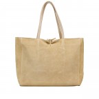 Shopper Velours Sand, Farbe: beige, Marke: Hausfelder Manufaktur, EAN: 4065646026759, Abmessungen in cm: 36x30x12, Bild 3 von 5