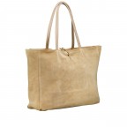 Shopper Velours Sand, Farbe: beige, Marke: Hausfelder Manufaktur, EAN: 4065646026759, Abmessungen in cm: 36x30x12, Bild 2 von 5