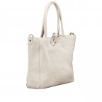 Handtasche Velours Ecru, Farbe: beige, Marke: Hausfelder Manufaktur, EAN: 4065646026766, Abmessungen in cm: 22x22x8, Bild 2 von 8