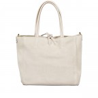 Handtasche Velours Ecru, Farbe: beige, Marke: Hausfelder Manufaktur, EAN: 4065646026766, Abmessungen in cm: 22x22x8, Bild 3 von 8