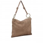 Umhängetasche Velours Taupe, Farbe: taupe/khaki, Marke: Hausfelder Manufaktur, EAN: 4065646026803, Abmessungen in cm: 35x26x1.5, Bild 2 von 9