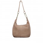 Beuteltasche Velours mit Goldfittings Taupe, Farbe: taupe/khaki, Marke: Hausfelder Manufaktur, EAN: 4065646026919, Abmessungen in cm: 46x35.5x6, Bild 3 von 6