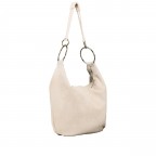 Beuteltasche Velours mit Goldfittings Beige, Farbe: beige, Marke: Hausfelder Manufaktur, EAN: 4065646026940, Abmessungen in cm: 46x35.5x6, Bild 2 von 6
