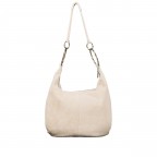 Beuteltasche Velours mit Goldfittings Beige, Farbe: beige, Marke: Hausfelder Manufaktur, EAN: 4065646026940, Abmessungen in cm: 46x35.5x6, Bild 3 von 6