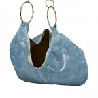 Beuteltasche Elefante Hellblau, Farbe: blau/petrol, Marke: Hausfelder Manufaktur, EAN: 4065646027077, Abmessungen in cm: 47x43x7, Bild 5 von 5