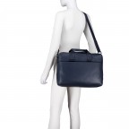 Aktentasche Tromsoe Business Bag M Blue, Farbe: blau/petrol, Marke: Jost, EAN: 4025307803785, Abmessungen in cm: 40x30x9, Bild 7 von 8