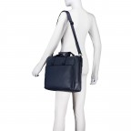 Aktentasche Tromsoe Business Bag M Blue, Farbe: blau/petrol, Marke: Jost, EAN: 4025307803785, Abmessungen in cm: 40x30x9, Bild 6 von 8