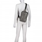 Umhängetasche Boston Slingbag Winter Grey, Farbe: grau, Marke: Guess, EAN: 7621806187790, Abmessungen in cm: 18x29.5x6.5, Bild 4 von 5