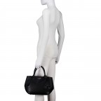 Handtasche Amorette Black, Farbe: schwarz, Marke: Guess, EAN: 0198659000219, Abmessungen in cm: 21x22x14, Bild 4 von 7