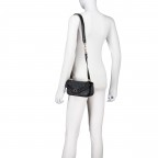 Umhängetasche Dea Mini 4G-Logo Coal, Farbe: anthrazit, Marke: Guess, EAN: 0198659012816, Abmessungen in cm: 21x14x6.5, Bild 4 von 6